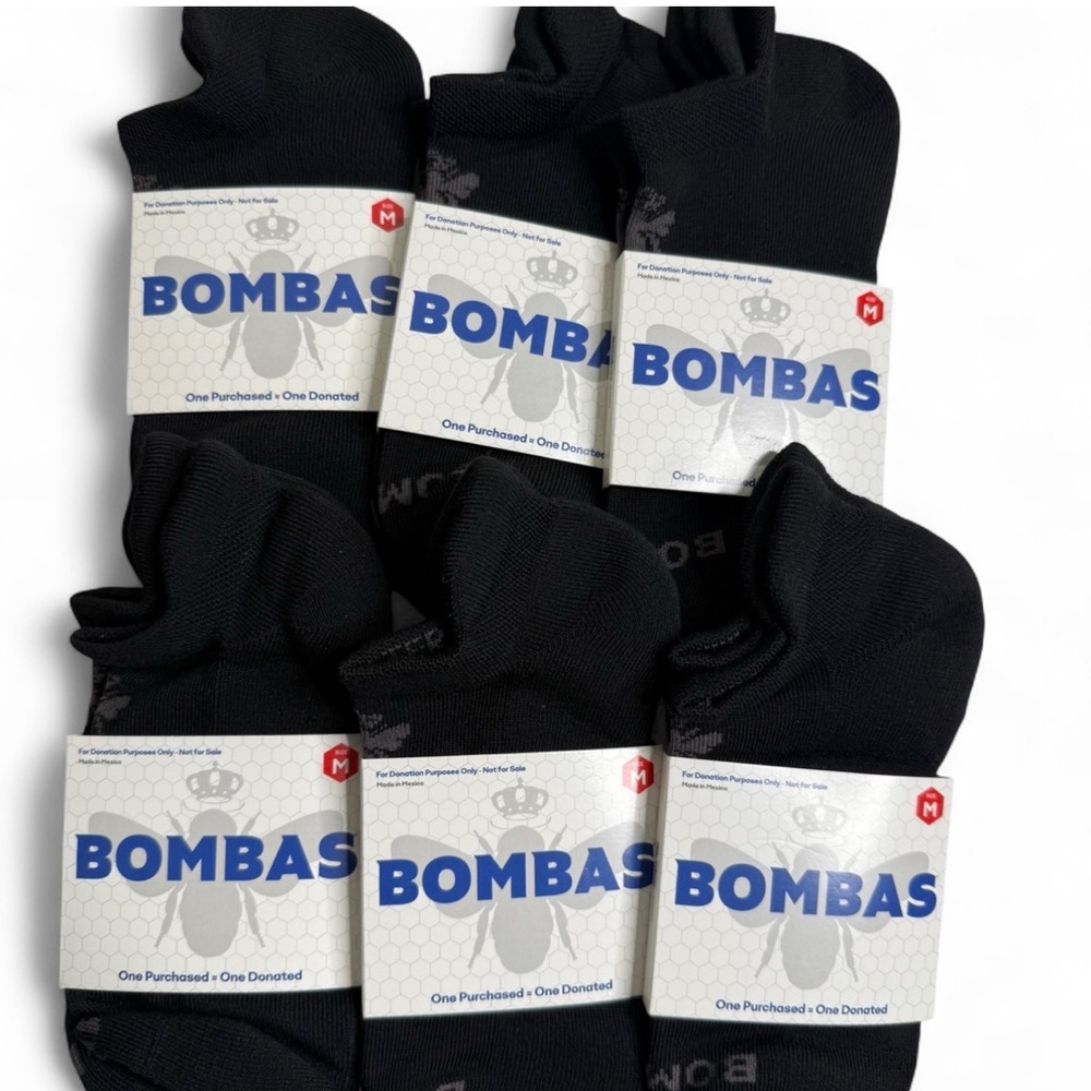 12 PACK Bombas Unisex Ankle Socks Size Medium